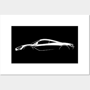 McLaren 720S Silhouette Posters and Art